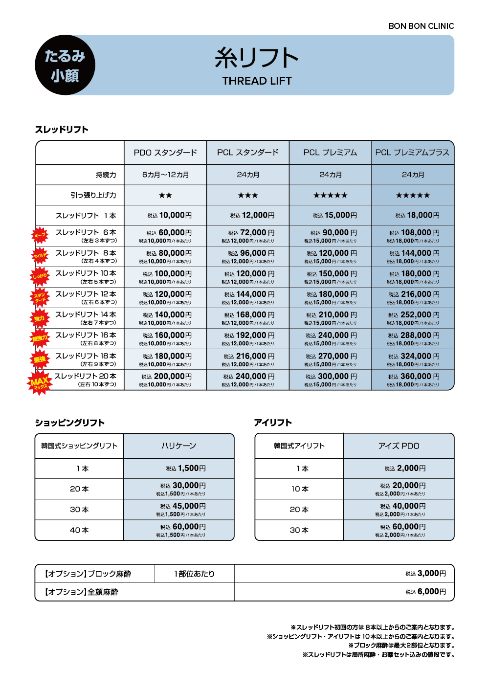 糸リフト 最安値1本10,000円 安い！上手い！ 東京 銀座 渋谷 新宿 横浜